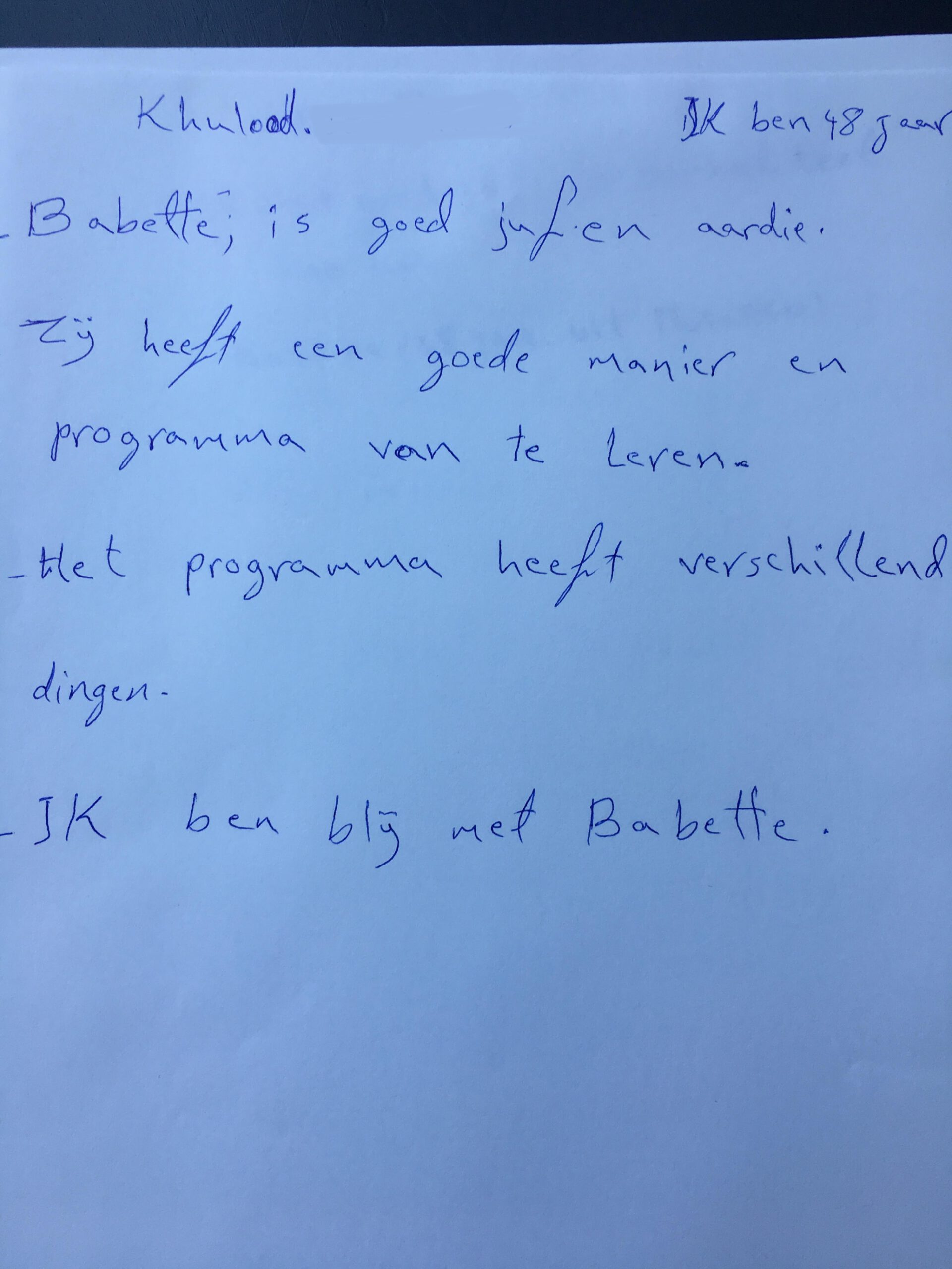 review Geschreven